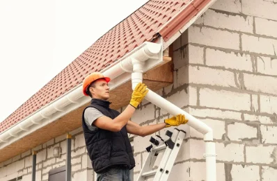 Pose et remplacement de gouttières à Barberier